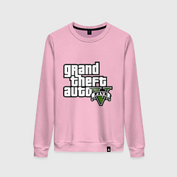 Свитшот хлопковый женский GTA Five, цвет: светло-розовый