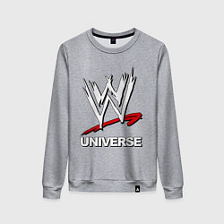 Свитшот хлопковый женский WWE universe, цвет: меланж