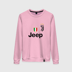 Свитшот хлопковый женский Ronaldo: Juve Sport, цвет: светло-розовый