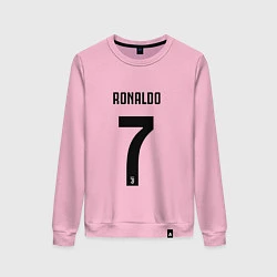 Свитшот хлопковый женский RONALDO 7, цвет: светло-розовый