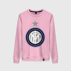 Свитшот хлопковый женский Inter FC, цвет: светло-розовый