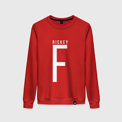Свитшот хлопковый женский Rickey F, цвет: красный