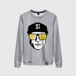 Свитшот хлопковый женский Still Killin It, цвет: меланж