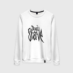 Свитшот хлопковый женский Don't Starve, цвет: белый