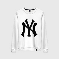 Свитшот хлопковый женский New York Yankees, цвет: белый