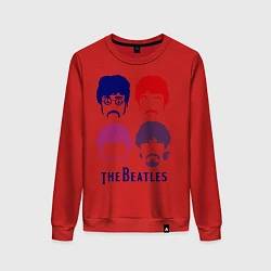 Женский свитшот The Beatles faces