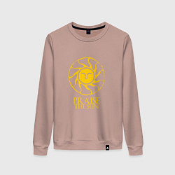 Свитшот хлопковый женский Praise The Sun, цвет: пыльно-розовый