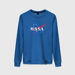 Свитшот хлопковый женский NASA: Masa, цвет: синий