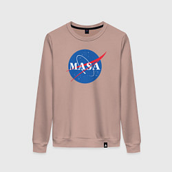 Свитшот хлопковый женский NASA: Masa, цвет: пыльно-розовый