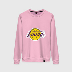 Свитшот хлопковый женский LA Lakers, цвет: светло-розовый