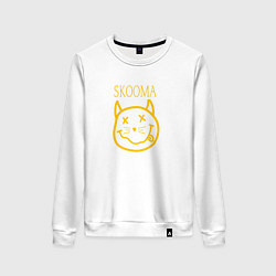 Свитшот хлопковый женский TES: Skooma, цвет: белый