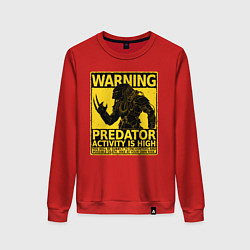 Женский свитшот Warning: Predator