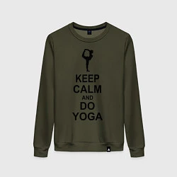 Женский свитшот Keep Calm & Do Yoga