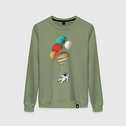 Женский свитшот Космические шары