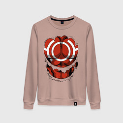 Свитшот хлопковый женский Костюм Всемогущего 2, цвет: пыльно-розовый