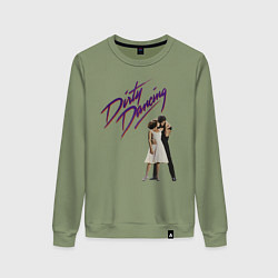 Свитшот хлопковый женский Dirty Dancing, цвет: авокадо