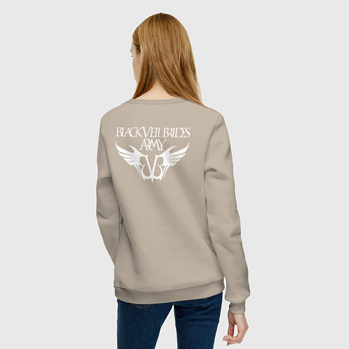 Женский свитшот Black Veil Brides: Knives and Pens / Миндальный – фото 4