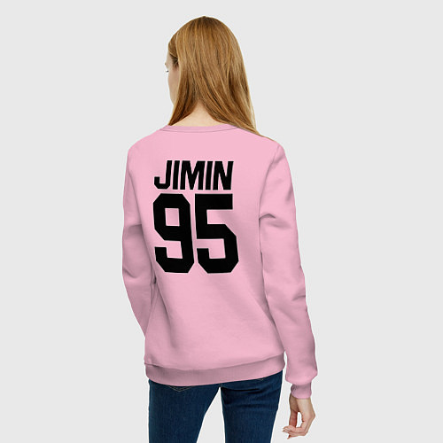 Женский свитшот BTS JIMIN / Светло-розовый – фото 4