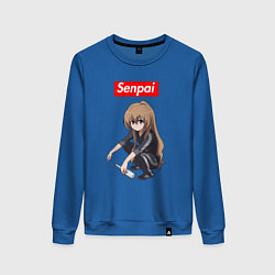 Свитшот хлопковый женский Senpai Gop-Stop, цвет: синий