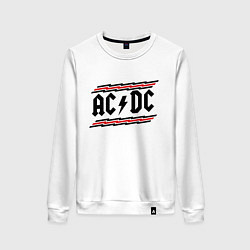 Свитшот хлопковый женский AC/DC Voltage, цвет: белый