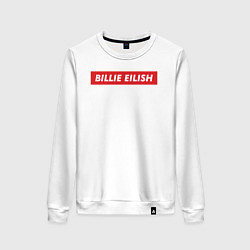 Свитшот хлопковый женский Supreme: Billie Eilish, цвет: белый