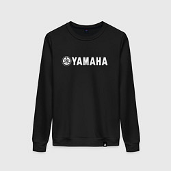 Свитшот хлопковый женский YAMAHA, цвет: черный