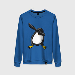 Свитшот хлопковый женский DAB Pinguin, цвет: синий