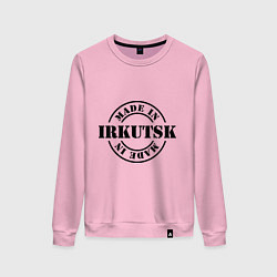 Свитшот хлопковый женский Made in Irkutsk, цвет: светло-розовый