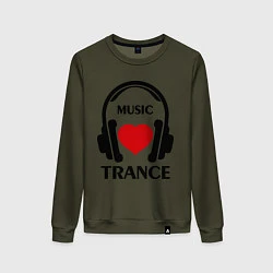 Женский свитшот Trance Music is Love