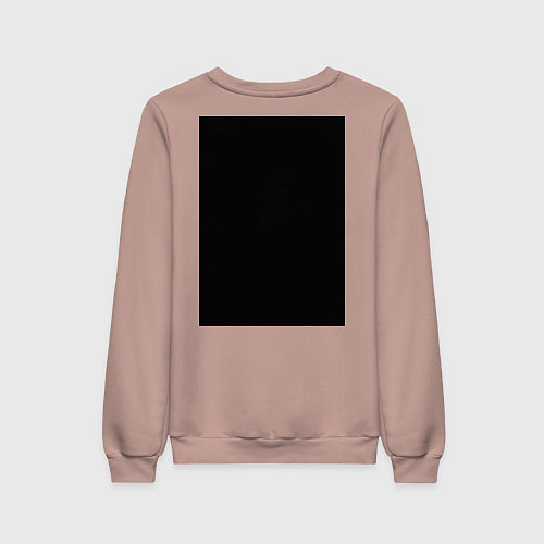 Женский свитшот Be kind to animals or I'll kil / Пыльно-розовый – фото 2