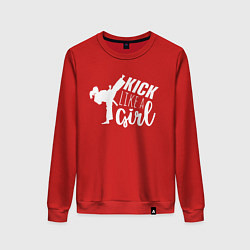 Женский свитшот Kick like a girl