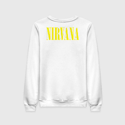 Женский свитшот NIRVANA на спине / Белый – фото 2