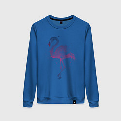 Свитшот хлопковый женский Flamingo, цвет: синий