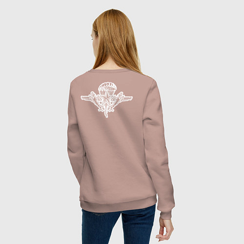 Женский свитшот ВДВ двусторонняя / Пыльно-розовый – фото 4