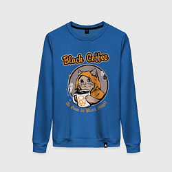 Женский свитшот Black Coffee Cat