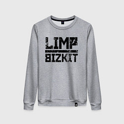 Свитшот хлопковый женский LIMP BIZKIT, цвет: меланж