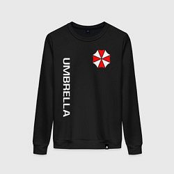 Свитшот хлопковый женский UMBRELLA CORP, цвет: черный