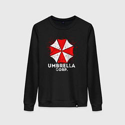 Свитшот хлопковый женский UMBRELLA CORP, цвет: черный