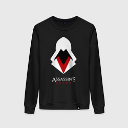 Свитшот хлопковый женский ASSASSIN'S CREED, цвет: черный