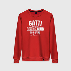 Свитшот хлопковый женский Gatti Boxing Club, цвет: красный