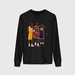 Свитшот хлопковый женский Kobe, Michael, LeBron, цвет: черный