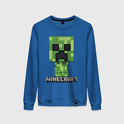 Свитшот хлопковый женский MINECRAFT, цвет: синий