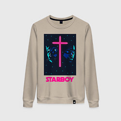 Свитшот хлопковый женский STARBOY, цвет: миндальный