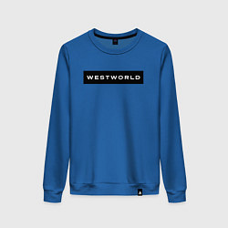 Свитшот хлопковый женский Westworld, цвет: синий