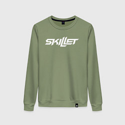 Свитшот хлопковый женский Skillet, цвет: авокадо