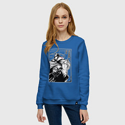 Свитшот хлопковый женский Elric, Fullmetal Alchemist, цвет: синий — фото 2