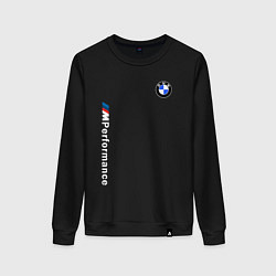 Свитшот хлопковый женский BMW M PERFORMANCE 2020, цвет: черный