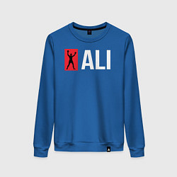 Свитшот хлопковый женский ALI, цвет: синий