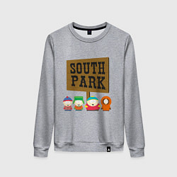 Свитшот хлопковый женский South Park, цвет: меланж
