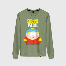 Свитшот хлопковый женский SOUTH PARK, цвет: авокадо